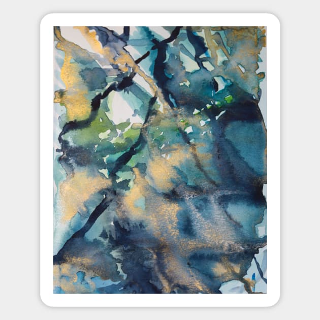Chill Blue Abstract Magnet by Shirtacle